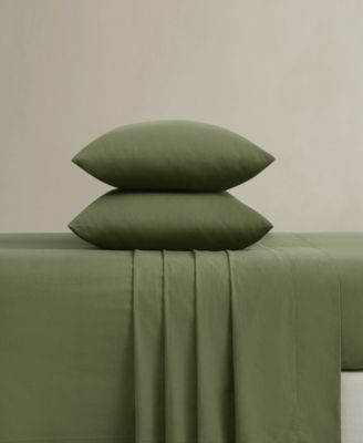 Vintage Washed 140-Thread Count Cotton 4-Pc. Sheet Set, King