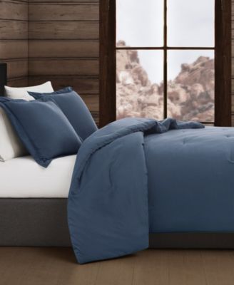 Vintage Washed Cotton 3-Pc. Comforter Set, Full/Queen