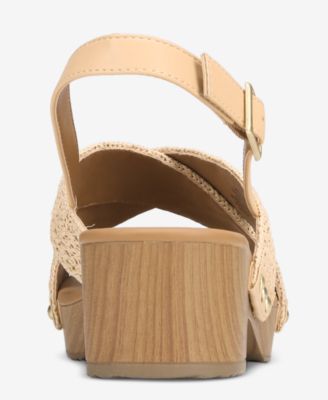 Women's Devynn X-Band Raffia Round Toe Sandals