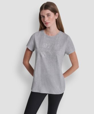 Women's Triple Rhinestone Foil Logo T-Shirt