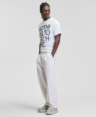 Men's Linen & Cotton Baggy Barrel Pants
