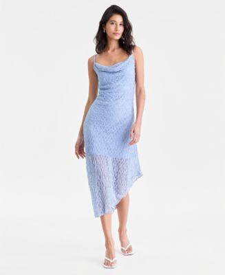 Bar III Women's' Cowl-Neck Lace Slip Dress, Macy's Exclusive - Macy's
