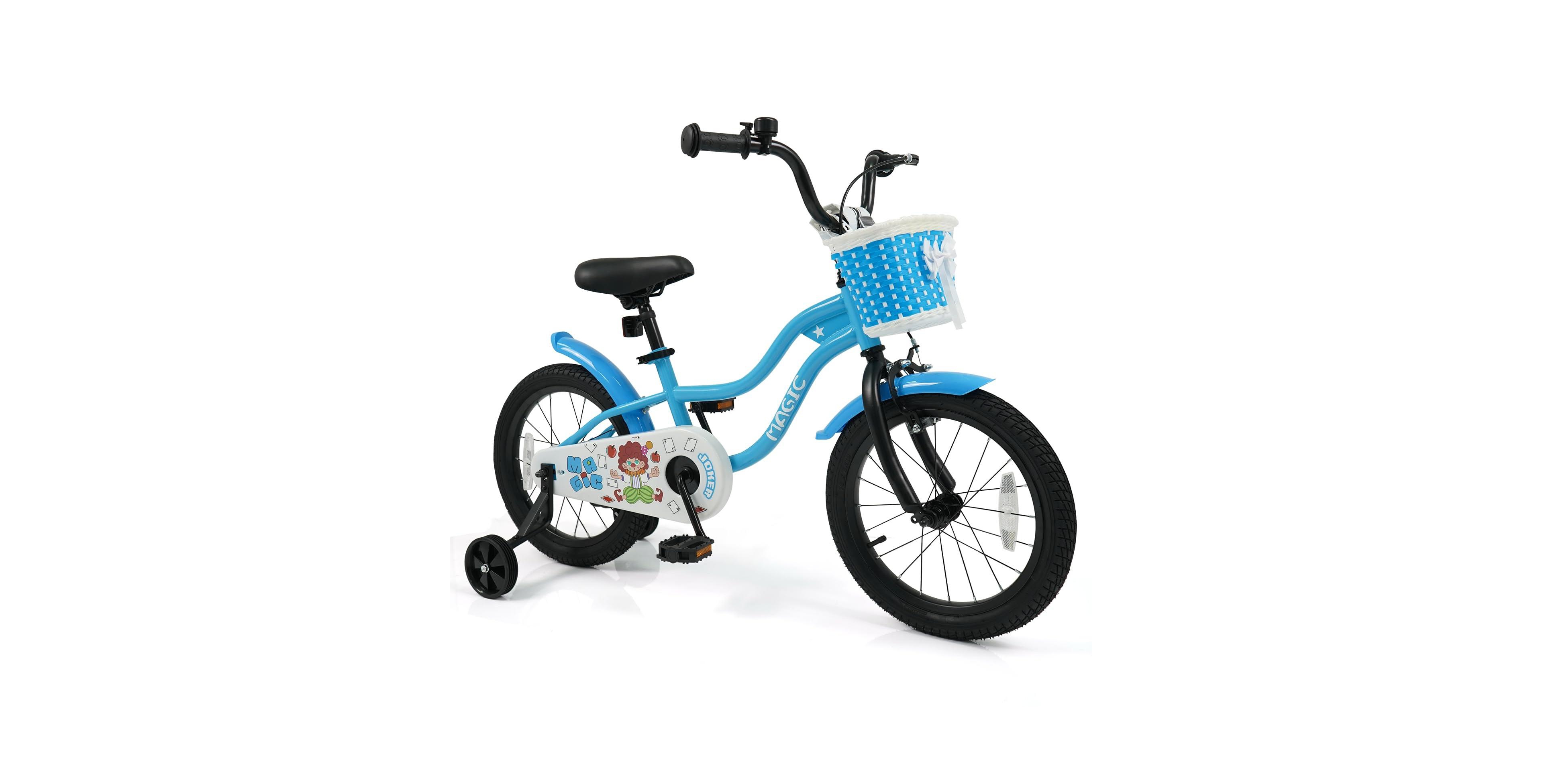 Mecale 16" Adjustable Training Wheels Bike, Ages 3+