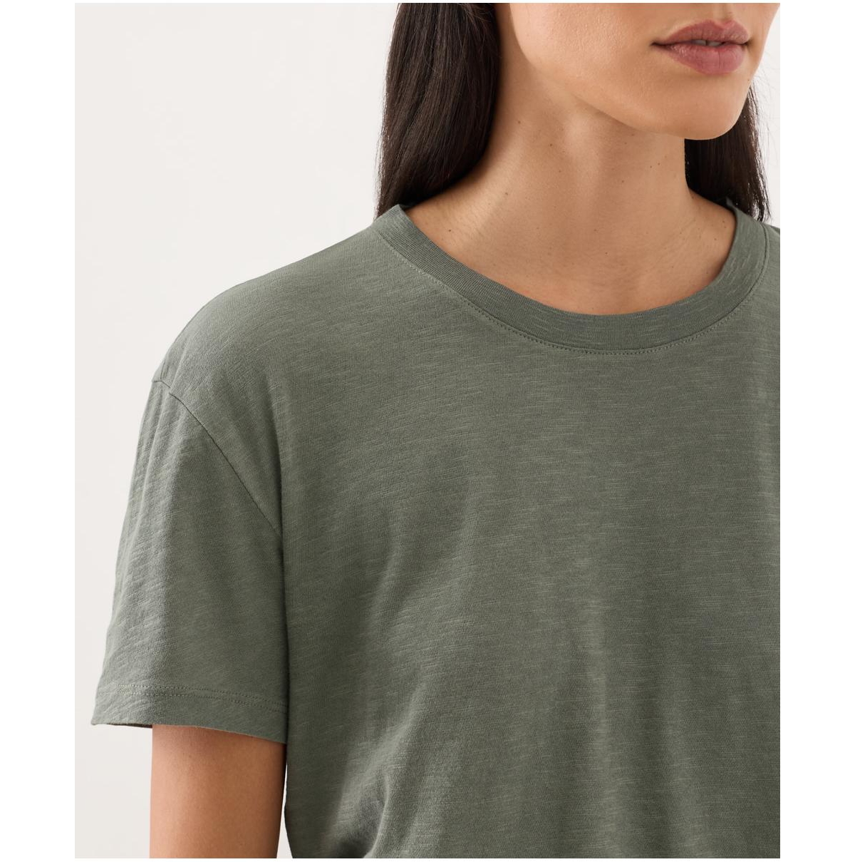 Pact Women's Organic Cotton Featherweight Slub Relaxed Tee