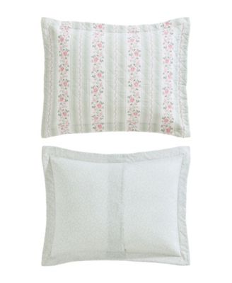 Rosebud Stripe Reversible 3-Pc. Quilt Set, King