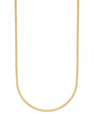 Diamond Cut Box Chain Necklace in 10k Gold