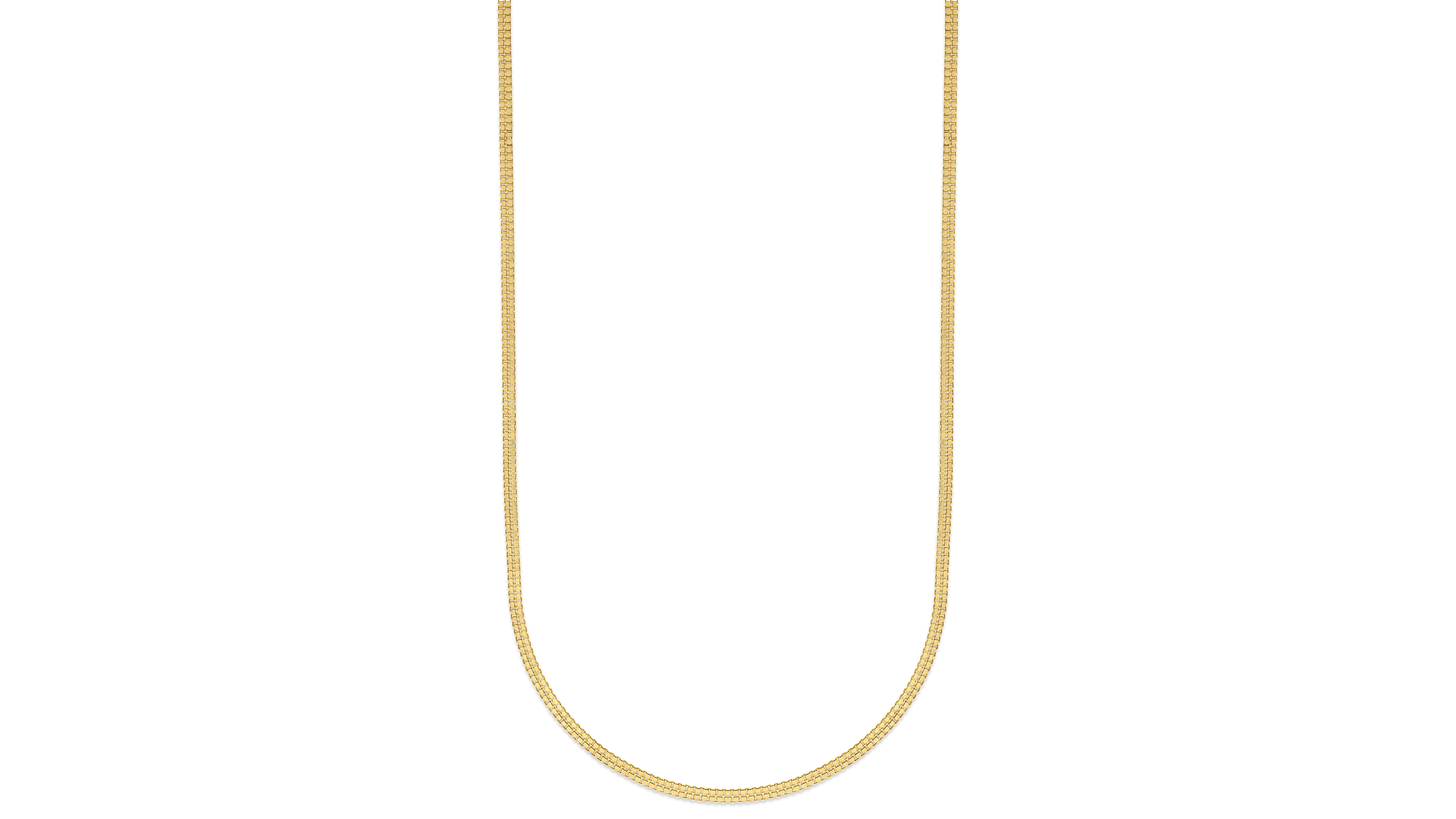 Macy's Diamond Cut Box Chain Necklace in 10k Gold