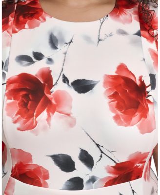 Plus Size Sleeveless Fit & Flare Dress