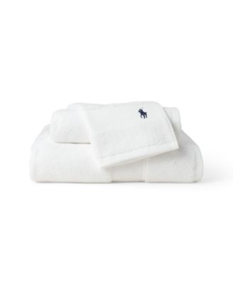 Polo Player Cotton Washcloth, 13" x 13"