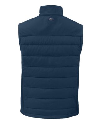 Men's Cutter and Buck Evoke Hybrid Softshell Recycled Full Zip Vest