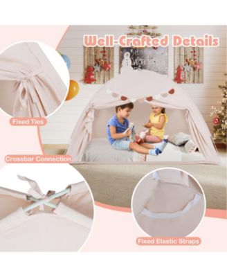 Indoor Bed Canopy Tent for Kids with 2 Windows