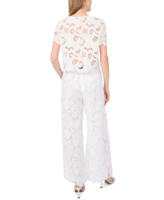 Women's Wide-Leg Pull-On Lace Pants