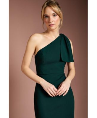 Women's Honoured Bow One Shoulder Maxi Dress
