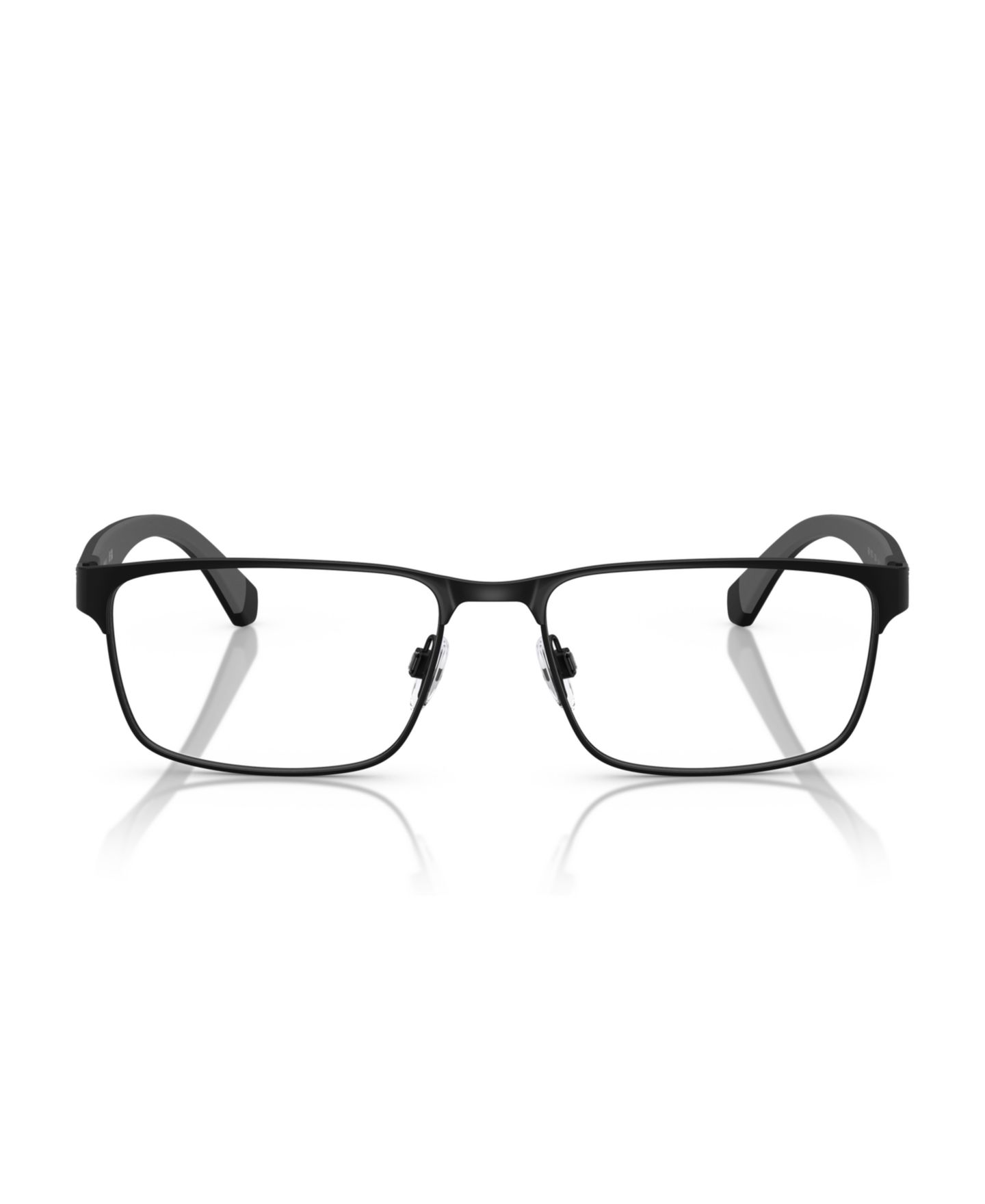 Мужские очки Emporio Armani Man Rectangle Metal EA1105 Eyeglasses, цвет: Матовый чёрный — фото 6