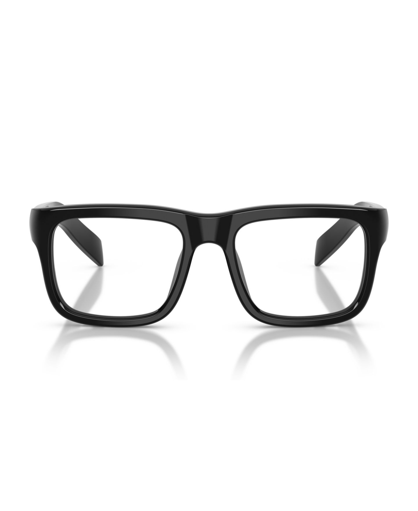 Мужские очки PRADA Man Rectangle Plastic PR D02V Eyeglasses, цвет: Чёрный — фото 4