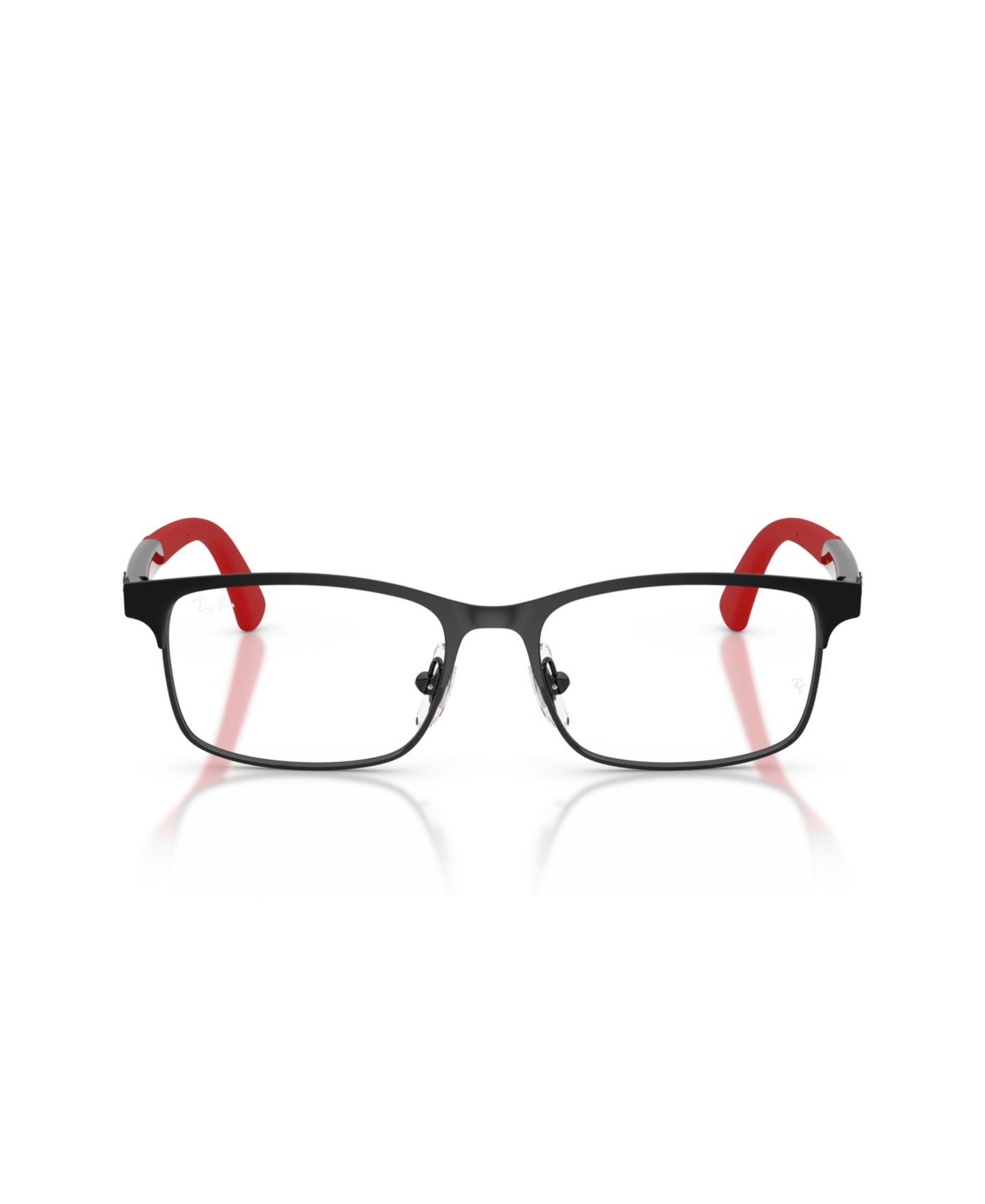 Детские очки Ray-Ban Rectangle Metal RB1061 Eyeglasses (Ages 11-13), цвет: Матовый чёрный — фото 5