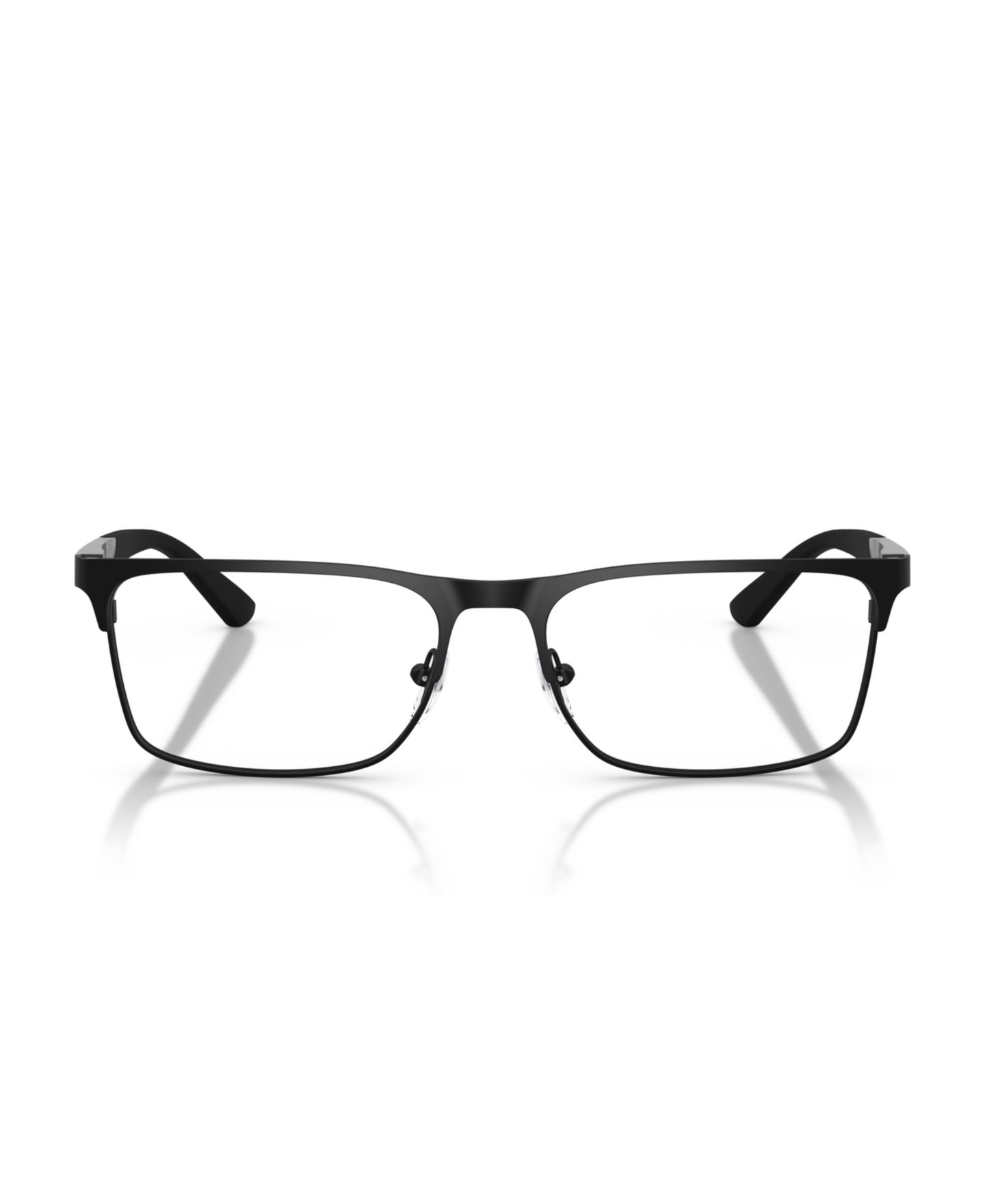Мужские очки Emporio Armani Man Rectangle Metal EA1183 Eyeglasses, цвет: Матовый чёрный — фото 4