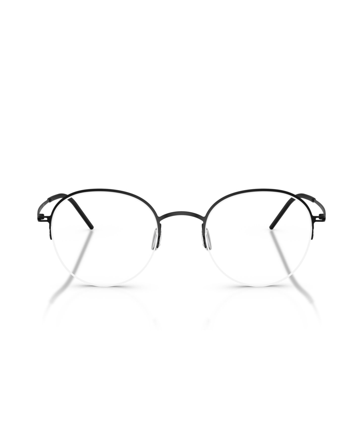 Мужские очки Giorgio Armani Man Panthos Metal AR5169 Eyeglasses, цвет: Матовый чёрный — фото 4