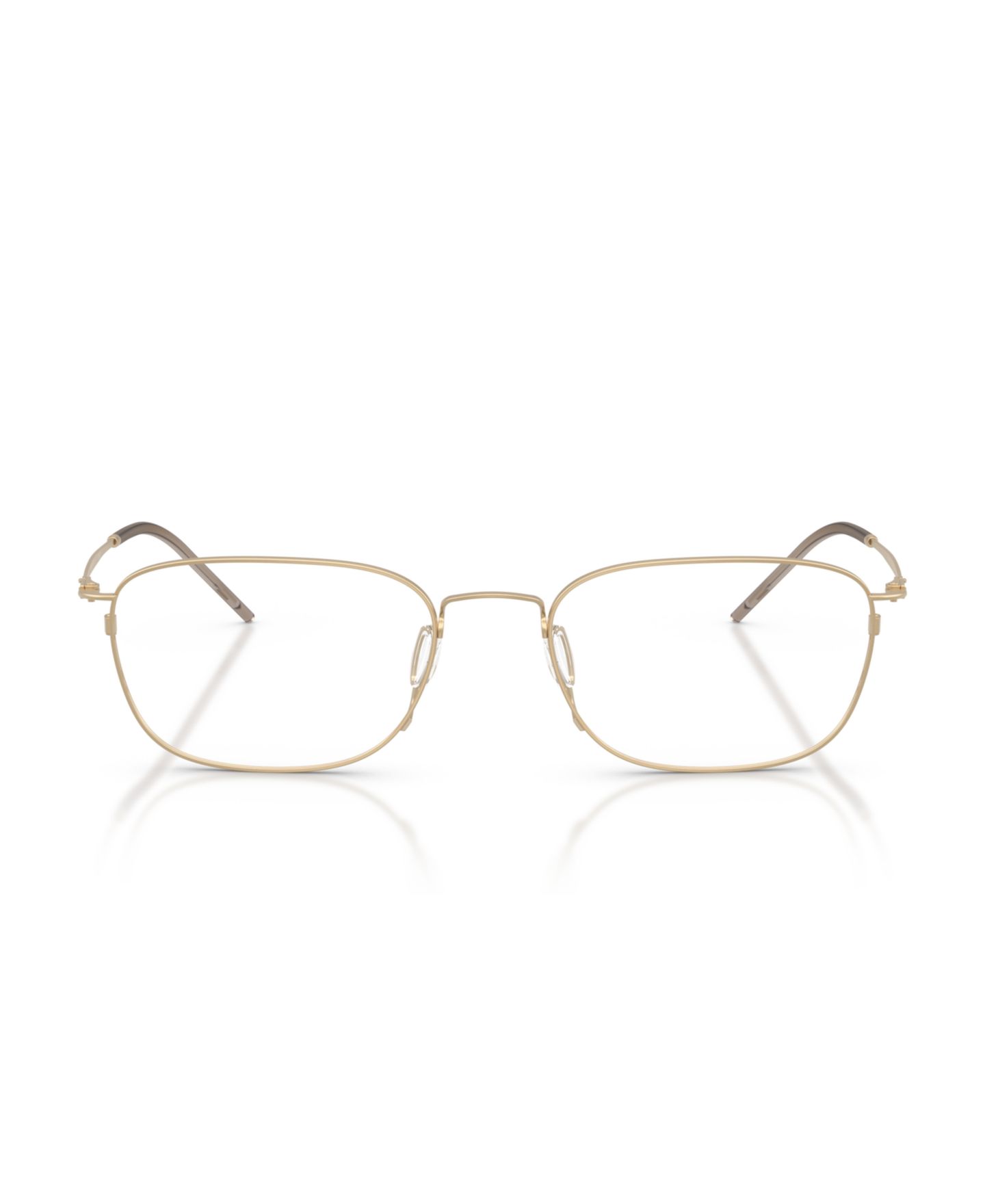 Мужские очки Giorgio Armani Man Pillow Metal AR5171 Eyeglasses, цвет: Матовый бледный золотой — фото 4