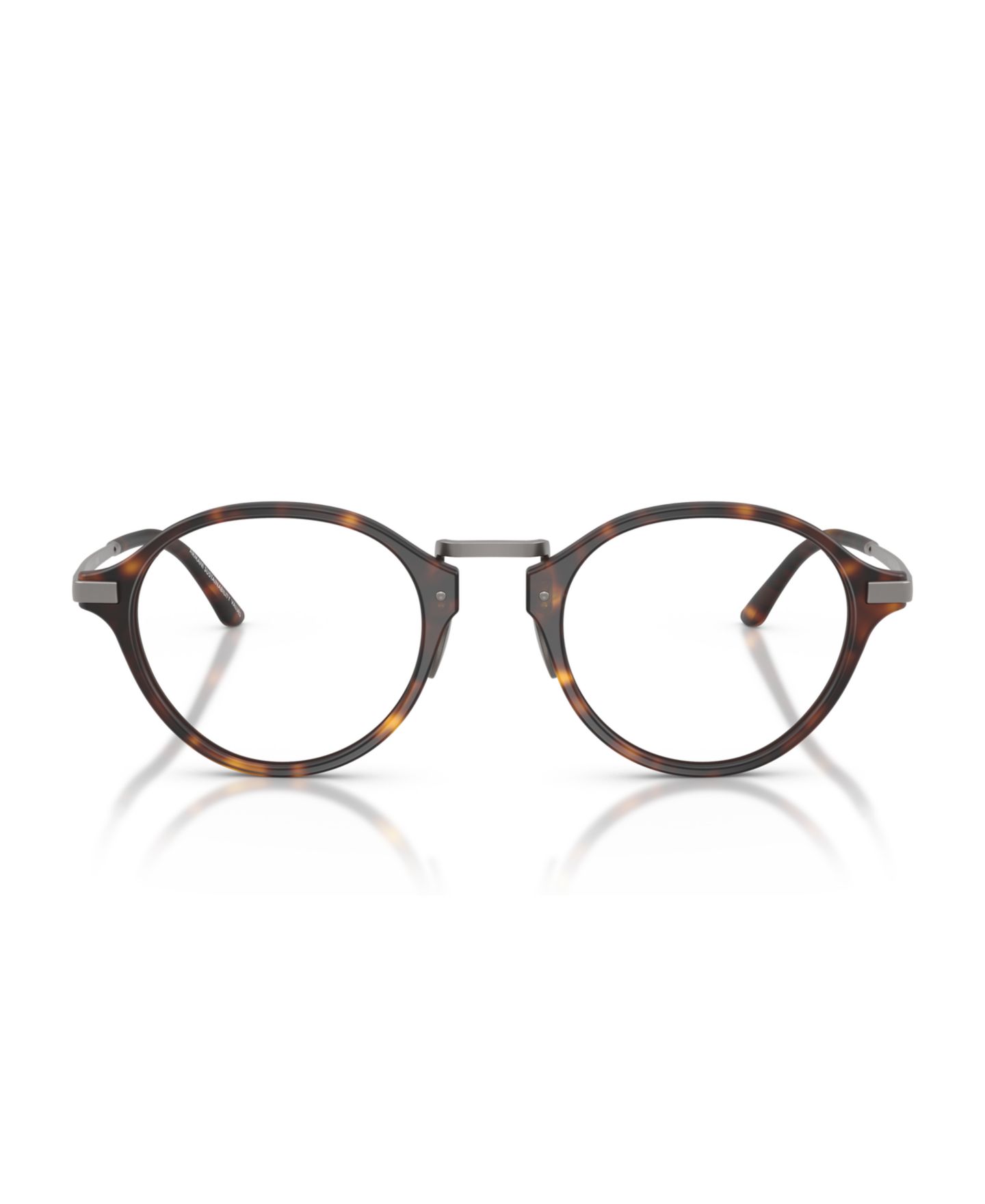 Мужские очки Giorgio Armani Man Panthos Plastic AR7287 Eyeglasses, цвет: Матовый гавана — фото 4