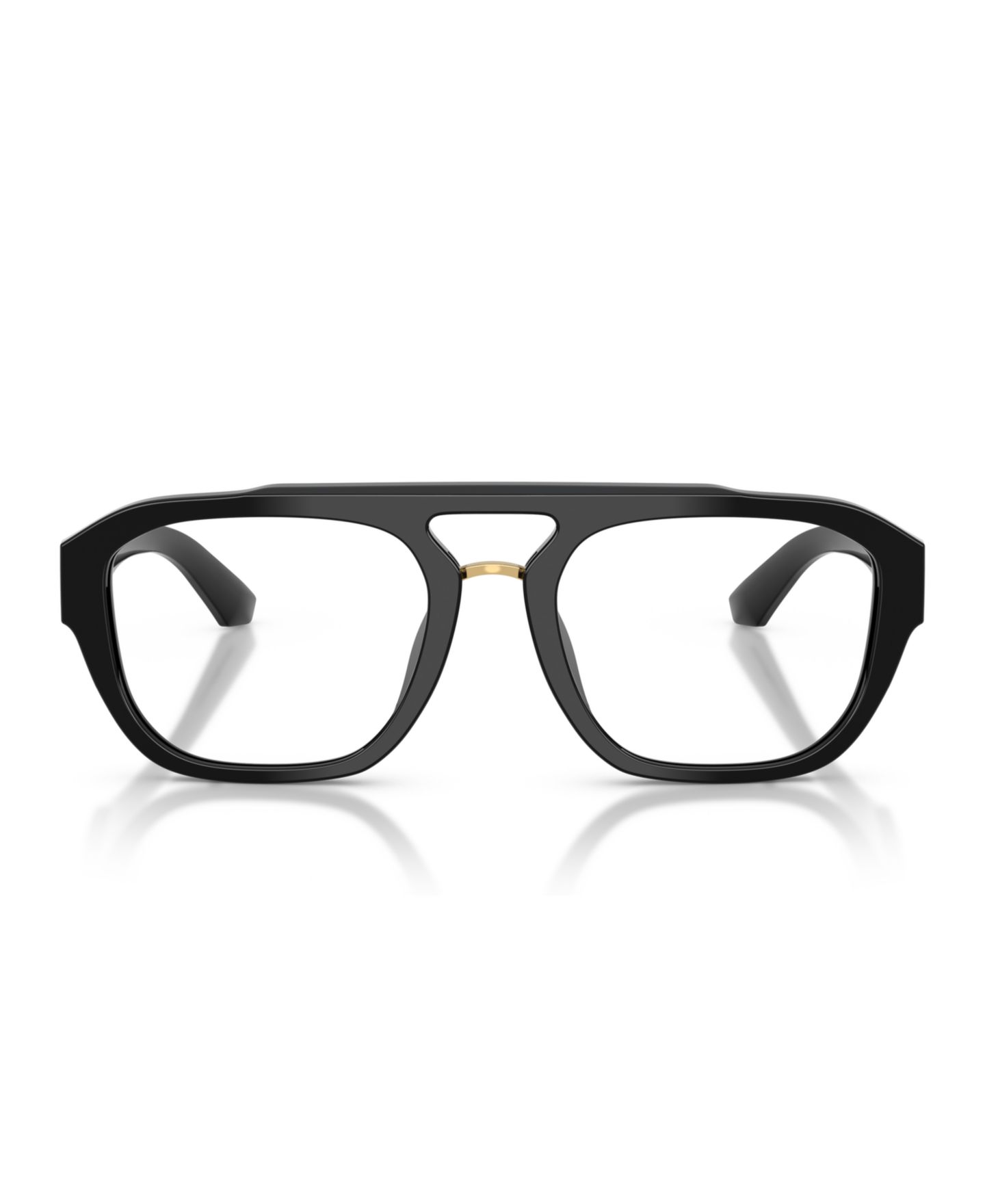 Мужские очки Dolce&Gabbana Man Pilot/Aviator Plastic DG3415 Eyeglasses, цвет: Чёрный — фото 4