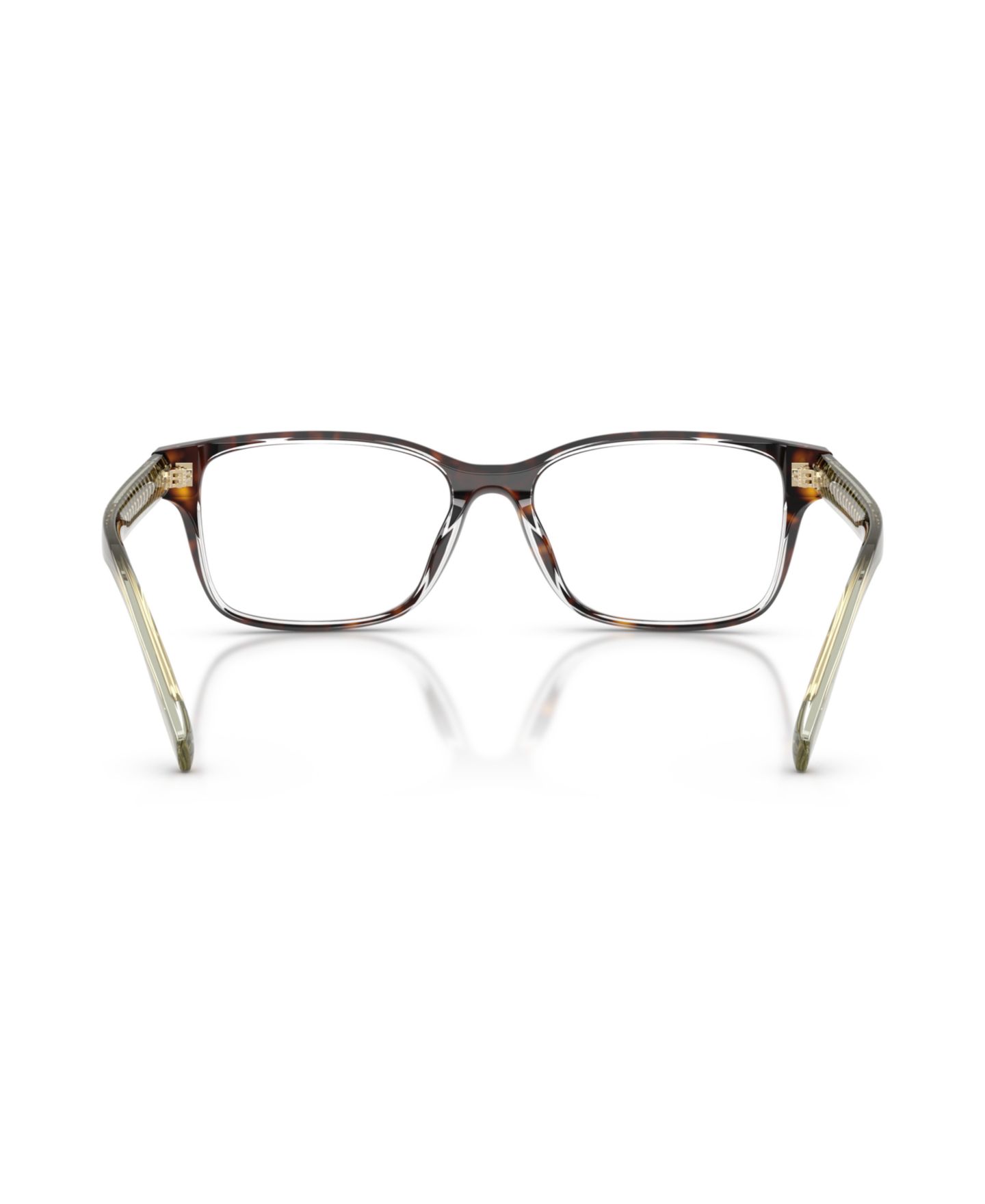 Женские очки Tory Burch Woman Rectangle Plastic TY2151U Eyeglasses, цвет: Тёмный черепаховый — фото 2
