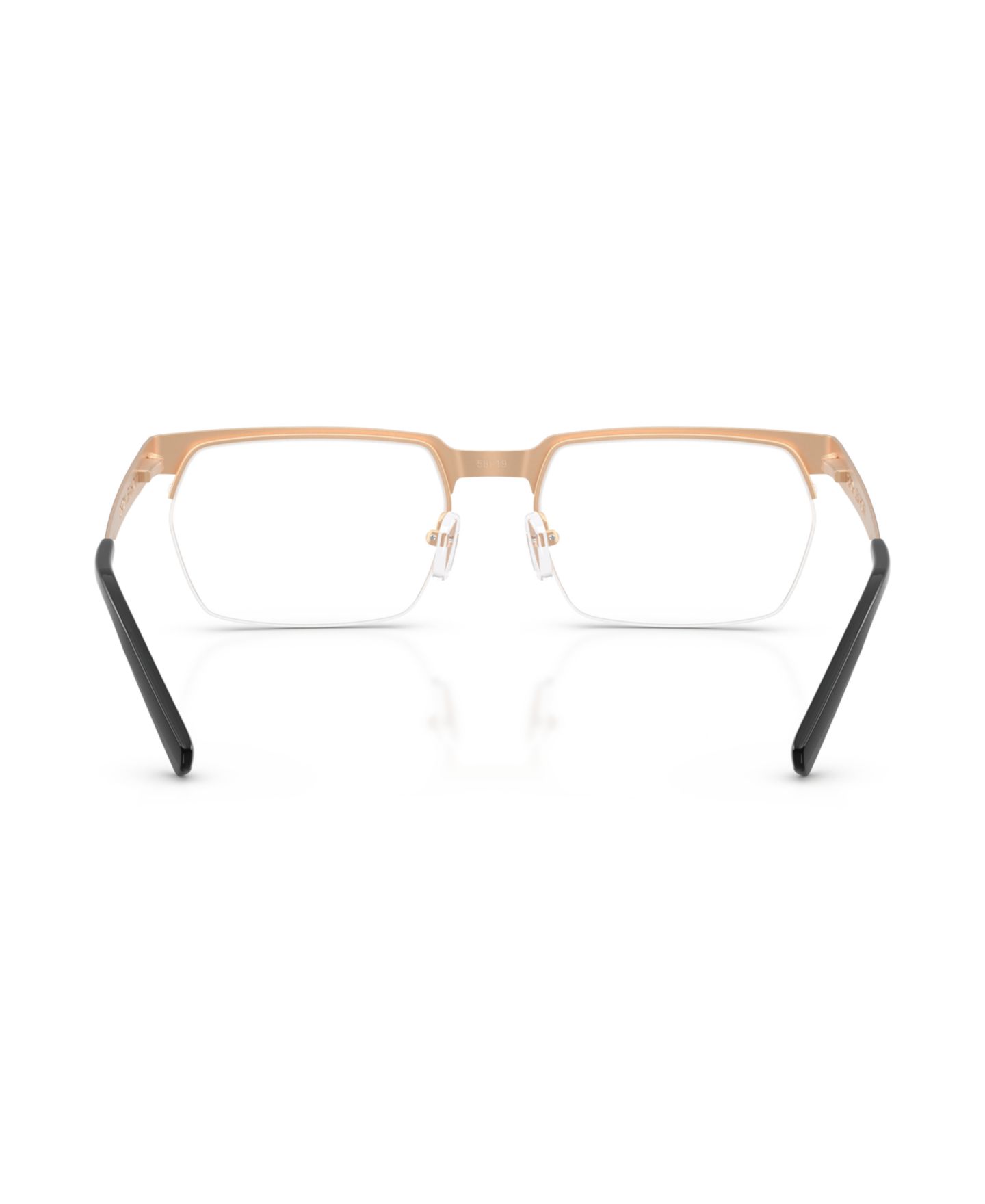 Мужские очки Michael Kors Man Rectangle Metal MK3106 Zambia Eyeglasses, цвет: Чёрный матовый — фото 2