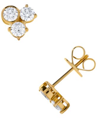 Diamond Stud Earrings (1 ct. t.w.) in 14k Yellow Gold