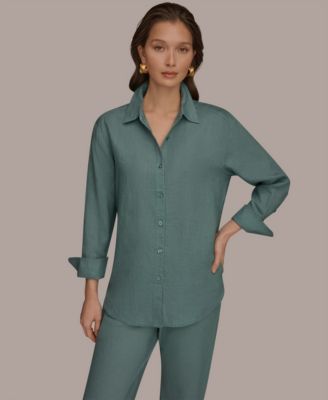 Women's Button-Down Linen Shirt