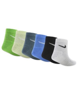 Boys' 5-7 Swoosh Logo Ankle Socks, 6-Pack
