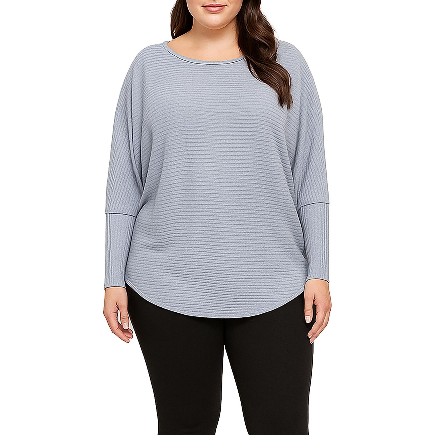 Plus Size Dolman Sleeve Rib Top