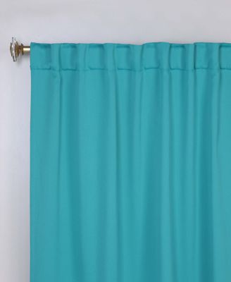 Solid Classic Modern Blackout Curtain Set ,26" x 63" (Set of 2)