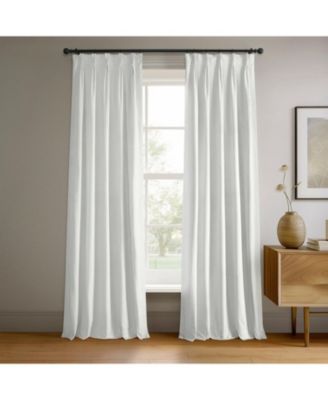 French Pleat Signature Velvet Blackout Curtain