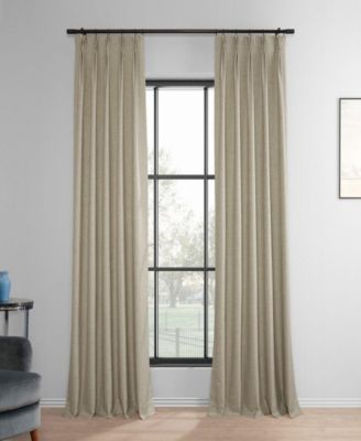 French Pleat Performance Linen Hotel Blackout Curtain