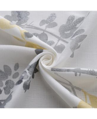 Olivia Gray Olivia 100% Polyester 140 GSM Aiden Printed Textured Grommet Curtain Panel 54" x 84"