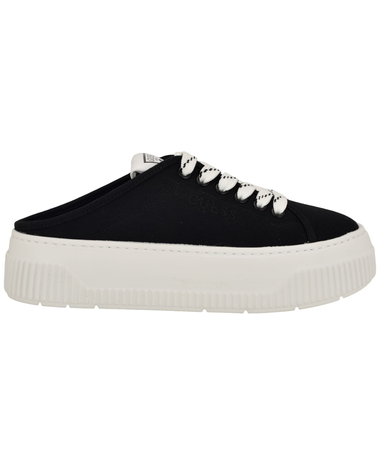 Женские кроссовки GUESS Nudge Slip-On Platform Mule, цвет: Чёрный — фото 2