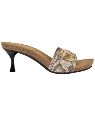 Women's Dexta Ornamented Slip-On Kitten Heel Sandals
