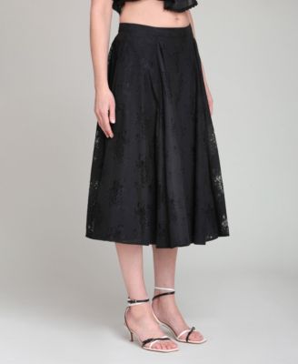 Women's Side Zippered Maxi Skirt