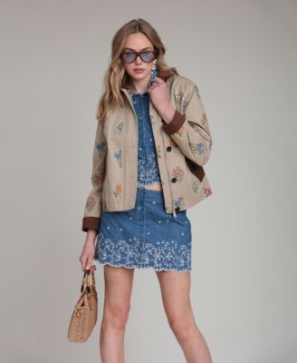 Women's Button Front Collared Jacket