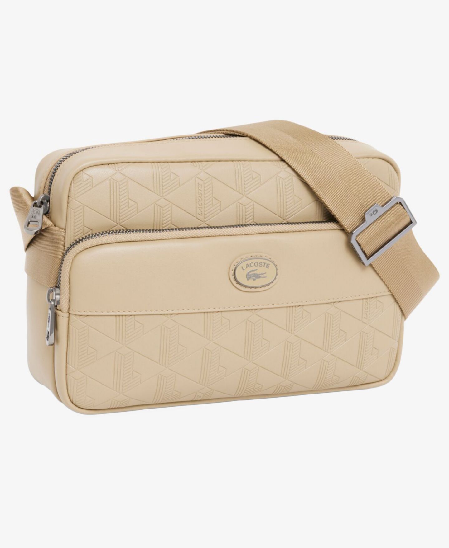 Мужская сумка Lacoste Monogram Reporter, цвет: Рыжевато-коричневый — фото 3