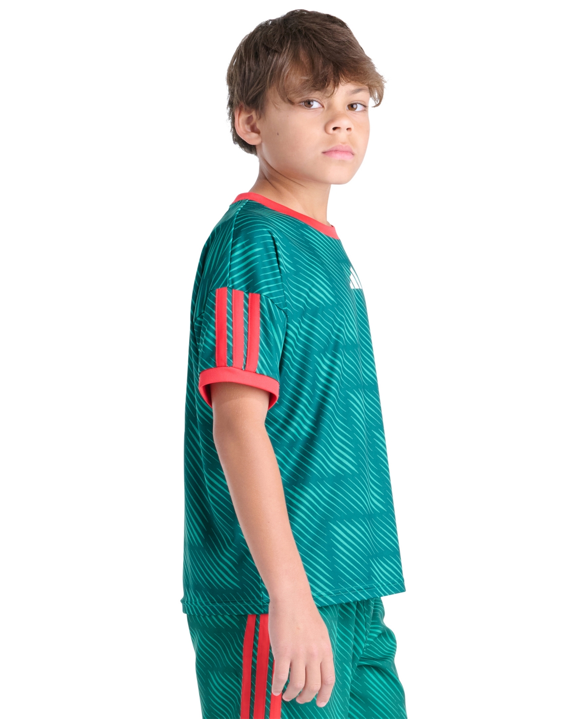 adidas Boys' 8-20 World Soccer Short-Sleeve T-Shirt