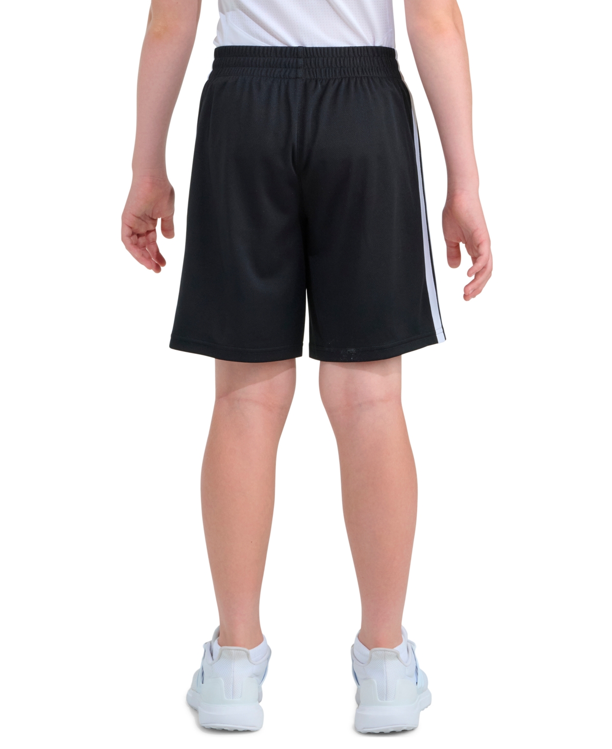 adidas Boys' 8-18 Elastic Waistband Drawcord Shorts