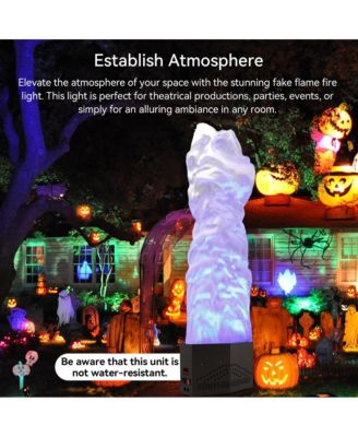 150W Safe LED Flame Effect Light, 4ft Realistic Fire with RGB Colors & DMX Control for Party & Home Decor