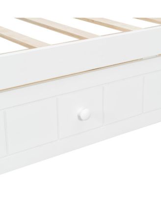 Twin Size Canopy Day Bed with 2 Drawers