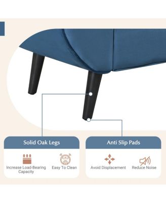 Upholstered Velvet Bench with 2 Pillows and Rolled Arms