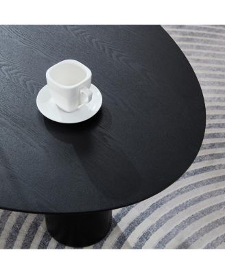 Modern Oval Luxury Coffee Table, Sophisticated Living Room Center Table