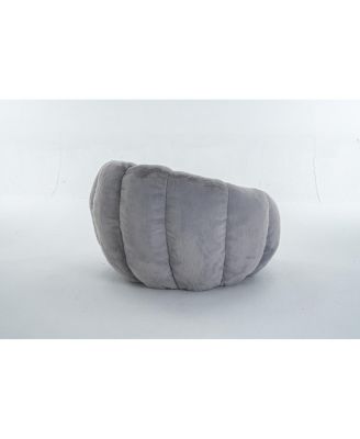 Adult Floral Bean Bag Chair, Ultra-Soft Faux Fur Sofa, Single-Seater