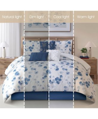 Merna Floral 7-Pc. Comforter Set, California King