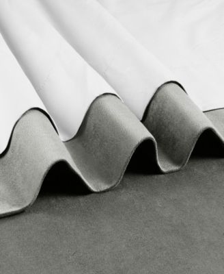 Silver Grey Grommet Signature Velvet Blackout Curtain