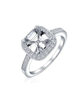 Cubic Zirconia Asscher Cut Ring